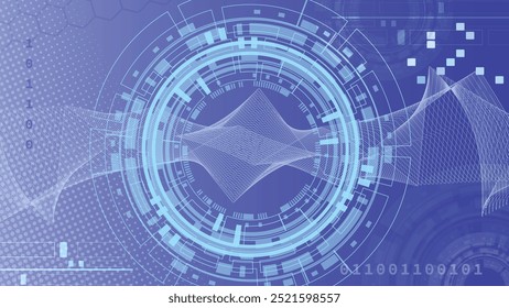 digital futuristic cyber technology abstract background design