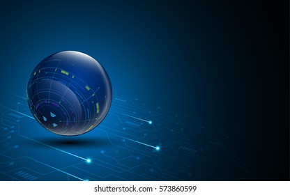 digital futuristic globe technology communication telecoms background