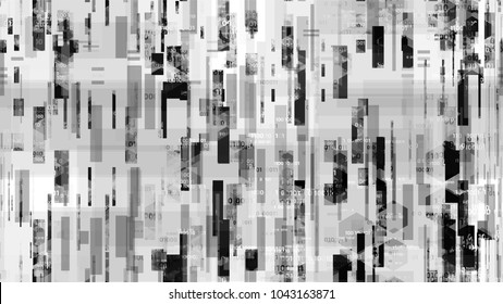 Digital Futuristic Information Background with Binary Code. Virtual Info Transfer Texture. Scientific Futuristic Grunge Pattern. Packaging, Ad Design Background.
