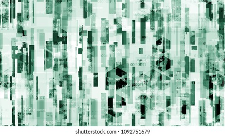 Digital Futuristic Information Background with Binary Code. Virtual Info Transfer Texture. Data Analytic Technology Pattern. Packaging, Ad Design Background.