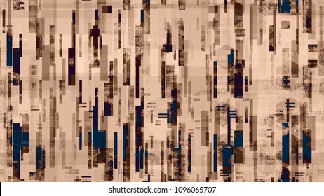 Digital Futuristic Information Background with Binary Code. Virtual Info Transfer Texture. Hacking Software Encryption Pattern. Flyer, Cover Design Background.