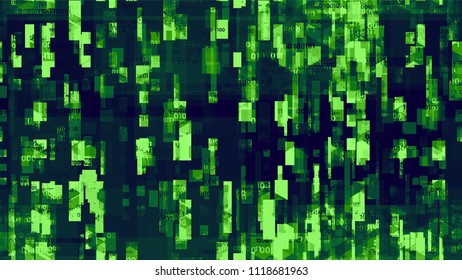 Digital Futuristic Information Background with Binary Code. Hi Tech Global Hacker Network Texture. Hacking Software Encryption Pattern. Screen, Cover Design Background.