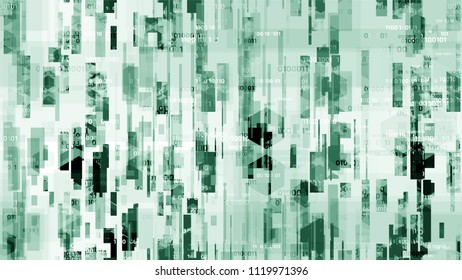 Digital Futuristic Information Background with Binary Code. Virtual Info Transfer Texture. Hacking Software Encryption Pattern. Poster, Advertising Design Background.
