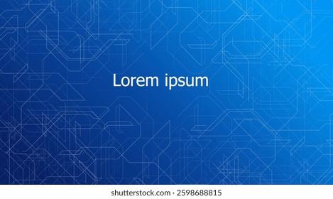 Digital futuristic intelligence high tech banner design
