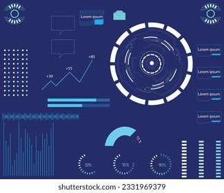 digital futuristic interface ,virtual interface