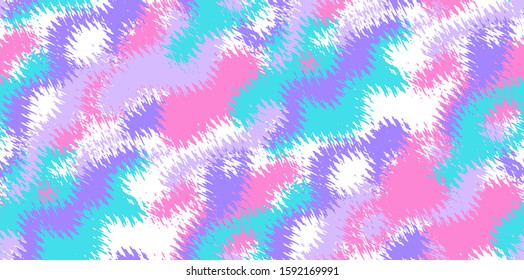Digital futuristic seamless pattern. Modern technological multicolored design with liquid shapes and wavy lines.  Decorative backdrop for web design, wrapping paper, fabric print and card.