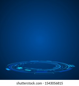 Digital futuristic technology background vector illustration. Global isometric ecosystem. Abstract cyberspace network innovation design. For iot, smarthome connection, web internet of things template