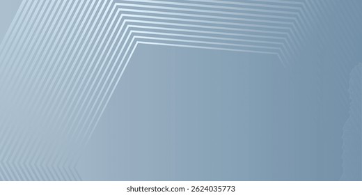 Digital futuristic technology concept with hexagons. Digital hexagonal blue abstract background. Geometric stripe line art design for poster, 