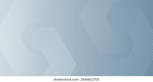 Concepto de tecnología futurista digital con hexágonos. Fondo abstracto azul hexagonal digital. Diseño geométrico del arte de la línea de la raya para el cartel, folleto, cubierta, Anuncio, Sitio web, cabecera.