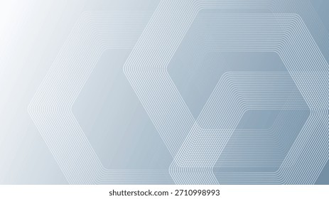 Conceito de tecnologia futurista digital com hexágonos. Fundo abstrato azul hexagonal digital. Projeto de arte de linha de faixa geométrica para cartaz, brochura, capa, banner, site, cabeçalho. eps 10