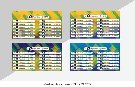 Digital Futuristic UI Panels And Buttons, Game Live Stream. Leaderboard, Menu And Bars For Video Streaming Show Vector Set. High Tech Interface Or Display Isolated Elements