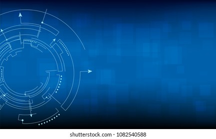 Digital futuristic user interface, HUD for app and web. Abstract vector illustration futuristic concept.