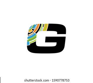 Digital G Letter Technology Logo, Creative G Data Icon.