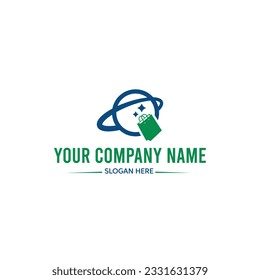 digital galaxy logo in vector