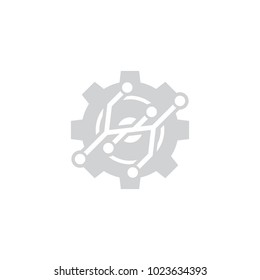 Digital Gear Logo Icon Design