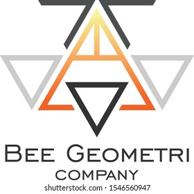 digital geometri triangle bee vector