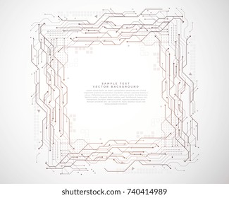 digital geometric circuit board lines and point technology background