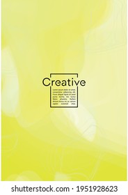 Digital Geometric Cover Design with Gradient and Abstract Lines, Figures for your Business.  Brochure Fluid Rainbow Poster Design, Gradient Effect for Disco Party.