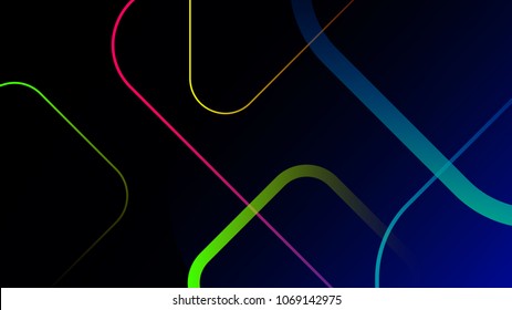 Digital geometric elements abstract background