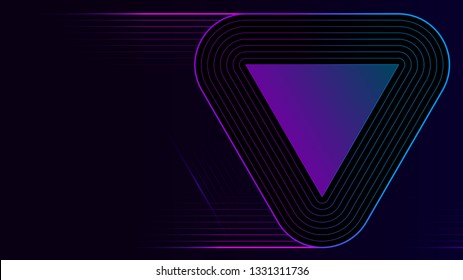 Digital geometric elements abstract vector background