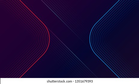 Digital geometric elements abstract vector background - Shutterstock ID 1351679393