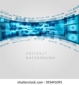 Digital geometric lines abstract vector background bright and transparency.
