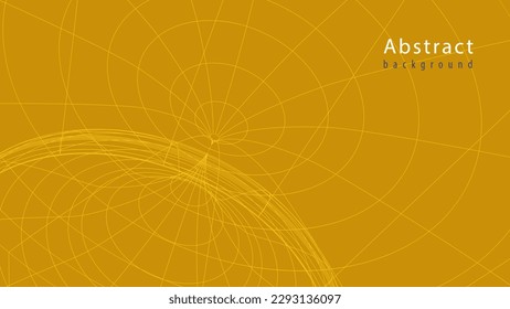 digital geometric outline yellow design banner  