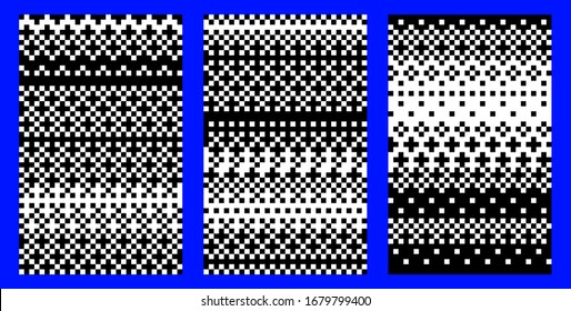 Distancia digital y elementos de píxeles rgb, digitalización sin problemas diseño de fondo de patrones, visión de la era digital