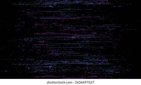 digital glitch effect background. Black background. Glitched texture. digital pixel noise. cyberpunk style. pixelated. video game style. glitch art. vector graphics. 