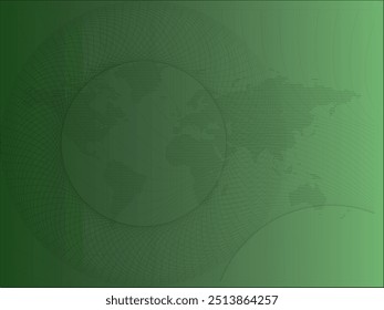 Digital Global Map Technology Background