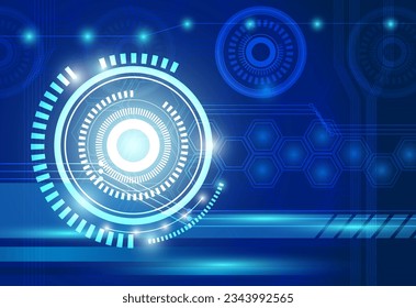 concepto de tecnología global digital y fondo abstracto