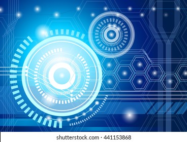 digital global technology concept and abstract background