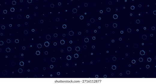Hexágonos azules brillantes digitales para tecnología o fondo de ciencia. Cibertelón de fondo de alta tecnología para el concepto de fintech, presentación de investigación médica o cubierta de Sitio web. Ilustración vectorial.eps.10.