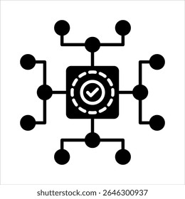 digital glyph icon vector illustration