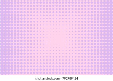 Digital gradient. Halftone background. Dotted pattern with circles, dots, point large scale. Design element for web banners, posters, cards, wallpapers, sites, panels. Pink, violet color