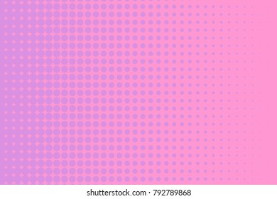  Digital gradient. Halftone background. Dotted pattern with circles, dots, point large scale. Design element for web banners, posters, cards, wallpapers, sites, panels. Pink, violet color