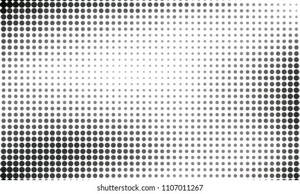 Digital gradient with points. Abstract futuristic panel. Dotted Backgound. Monochrome halftone pattern. Grunge  backdrop with circles, dots, point. Vector illustration