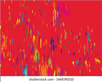 Digital graffiti. Old painted wall. Vector illustration. Bright abstract graphic 