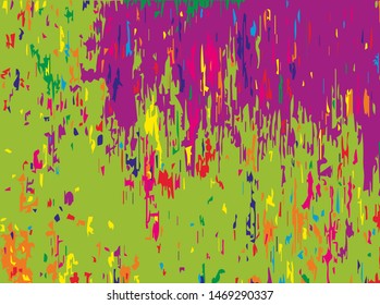 Digital graffiti. Old painted wall. Vector illustration. Bright abstract graphic 