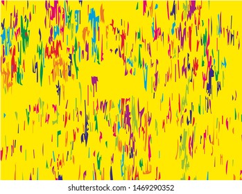Digital graffiti. Old painted wall. Vector illustration. Bright abstract graphic 