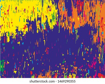 Digital graffiti. Old painted wall. Vector illustration. Bright abstract graphic 