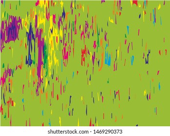 Digital graffiti. Old painted wall. Vector illustration. Bright abstract graphic 