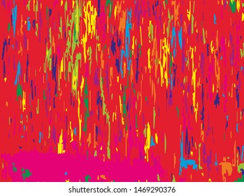 Digital graffiti. Old painted wall. Vector illustration. Bright abstract graphic 