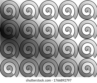 Digital graphic abstract created on vector format with grey mega color impact on light background.