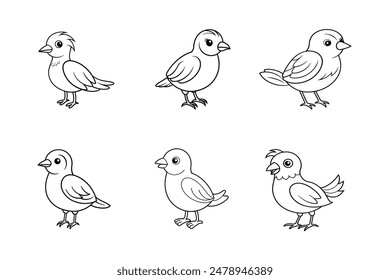  is a digital graphic design featuring an adorable and charming depiction of a bird in vector format.