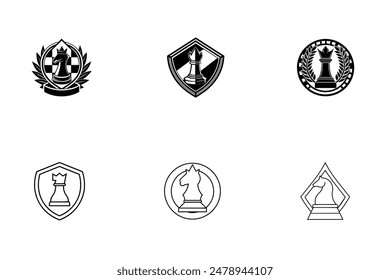 is a digital graphic design file featuring a stylized and professional depiction of a white rook chess piece, ideal for representing a chess school or academy.