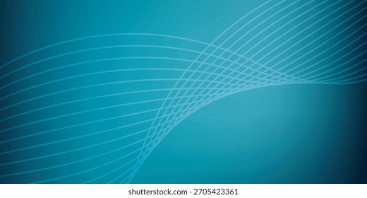 A digital graphic featuring a network of fine, curved white lines that flow and intersect, creating a smooth, wave-like pattern with a sense of depth and motion.