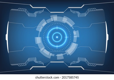 Digital graphic. Hi-tech control panel. Futuristic Vector HUD user interface Screen Design. Sci-Fi Virtual Reality Technology View Display - Powered by Shutterstock - Get 15% off with code: PIKWIZARD15