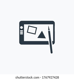 Digital graphic icon isolated on clean background. Digital graphic icon concept drawing icon in modern style. Vector illustration for your web mobile logo app UI design.