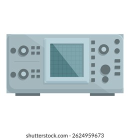 Digital graphic of an oscilloscope, a tool for electrical signal visualization